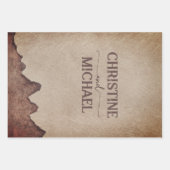  rustiek papier bruin bergen bruiloft inpakpapier vel (Voorkant 2)