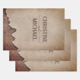  rustiek papier bruin bergen bruiloft inpakpapier vel