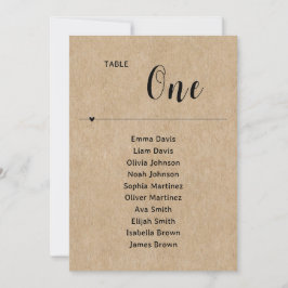 Rustiek Papier Trouwstoel Grafiek