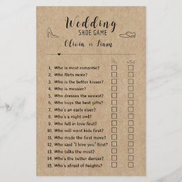 Rustiek Papier Vrijgezellenfeest Leuke Trouwschoen