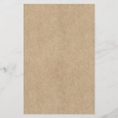 Rustiek Papier Vrijgezellenfeest Word Scramble Gam (Achterkant)