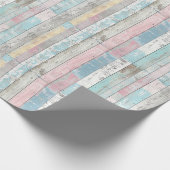 Rustiek pastelhouten inpakpapier (Hoek)