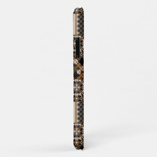 Rustiek patchwork patroon Case-Mate iPhone case (Achterkant/rechts)