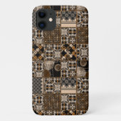 Rustiek patchwork patroon Case-Mate iPhone case (Achterkant)