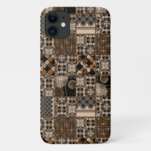 Rustiek patchwork patroon Case-Mate iPhone case (Achterkant)