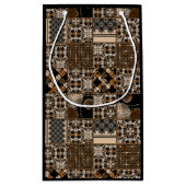 Rustiek patchwork patroon klein cadeauzakje (Achterkant)