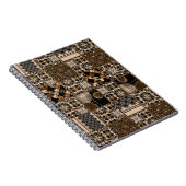 Rustiek patchwork patroon notitieboek (Rechterzijde)