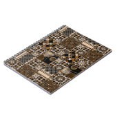 Rustiek patchwork patroon notitieboek (Linkerzijde)