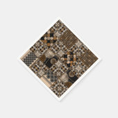 Rustiek patchwork patroon servet (Hoek)