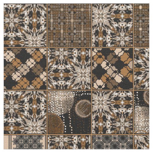Rustiek patchwork patroon stof (Close Up)