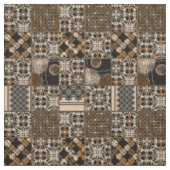 Rustiek patchwork patroon stof (Swatch)