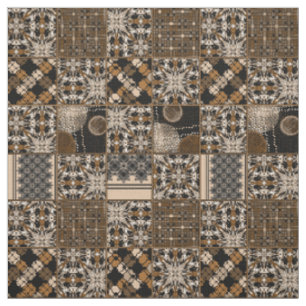 Rustiek patchwork patroon stof