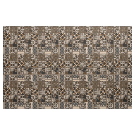 Rustiek patchwork patroon stof (Fat Quarter)