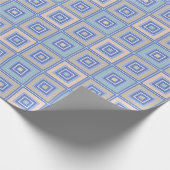 Rustiek patroon van pleinen in patchwork stijl cadeaupapier (Hoek)