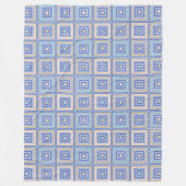 Rustiek patroon van pleinen in patchwork stijl fleece deken (Voorkant)