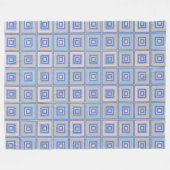 Rustiek patroon van pleinen in patchwork stijl fleece deken (Voorkant (Horizontaal))