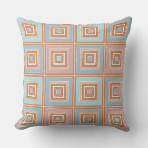 Rustiek patroon van pleinen in patchwork stijl kussen
