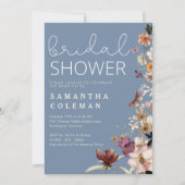 Rustiek Periwinkle Boho Wildfolwer Vrijgezellenfee Kaart (Voorkant)