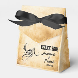 Rustiek perkament  bedankdoosjes