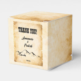 Rustiek perkament  bedankdoosjes