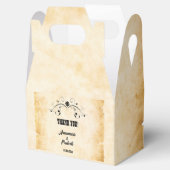 Rustiek perkament  bedankdoosjes (Geopend)