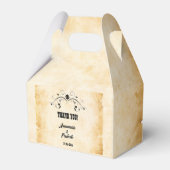 Rustiek perkament  bedankdoosjes (Voorkant Zijde)