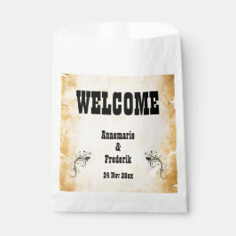 Rustiek, Perkament  Bedankzakje