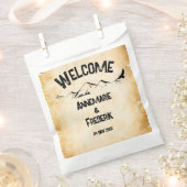 Rustiek, Perkament Bedankzakje (Geknipt)