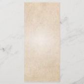  rustiek perkament bruiloft menu (Achterkant)