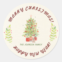 Rustiek Personaliseer Groen Kerstmis