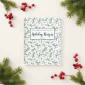 Rustiek Pine Branch Pattern Vakantie Recept Notitieboek