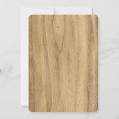 Rustiek Pine Lodge Vrijgezellenfeest Kaart (Achterkant)