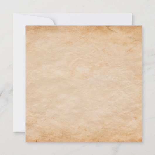 Rustiek Pirate Verjaardagsfeestje met Ship Kaart (Achterkant)