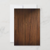 Rustiek Pizza & Bier Baby shower Bedankkaart (Achterkant)