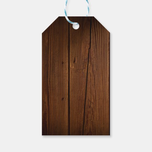 Rustiek Pizza & Bier Baby shower Cadeaulabel (Achterkant)