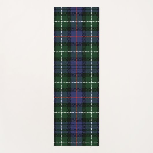 Rustiek Plaid Paarse en Groene Tartan Yogamat (Voorkant)