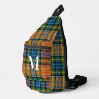 Rustiek Plaid Rood Groen Monogram Tartan