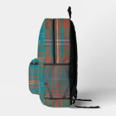 Rustiek Plaid Sinaasappel Wilson Tartan Bedrukte Rugzak (Rechts)
