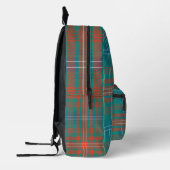 Rustiek Plaid Sinaasappel Wilson Tartan Bedrukte Rugzak (Links)