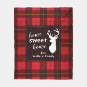 Rustiek Plaid Sweet Home Boerderij Wallace Tartan Fleece Deken (Voorkant)