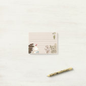 Rustiek plakboek Kraft papier Collage Antiek Bruin Post-it® Notes (Op bureau)