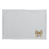 Rustiek plakken monogram boog kussensloop (Achterkant)