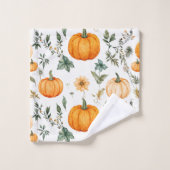 rustiek pompoenpatroon bad handdoek (Wasdoekje)