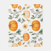 rustiek pompoenpatroon fleece deken (Voorkant)