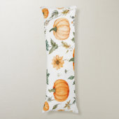 rustiek pompoenpatroon lichaamskussen (Voorkant Verticaal)