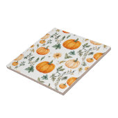 rustiek pompoenpatroon tegeltje (Zijkant)