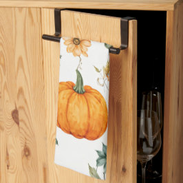 rustiek pompoenpatroon theedoek