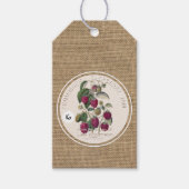  Rustiek Raspberry Jam Corporate cadeau label Cadeaulabel (Voorkant)