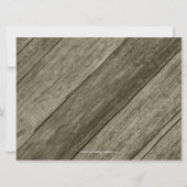 Rustiek Red Bandana en Barn Wood repetitie diner Kaart (Achterkant)