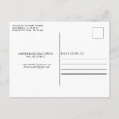 Rustiek Red Barn Country Kerstfeest Aankondigingskaart (Achterkant)